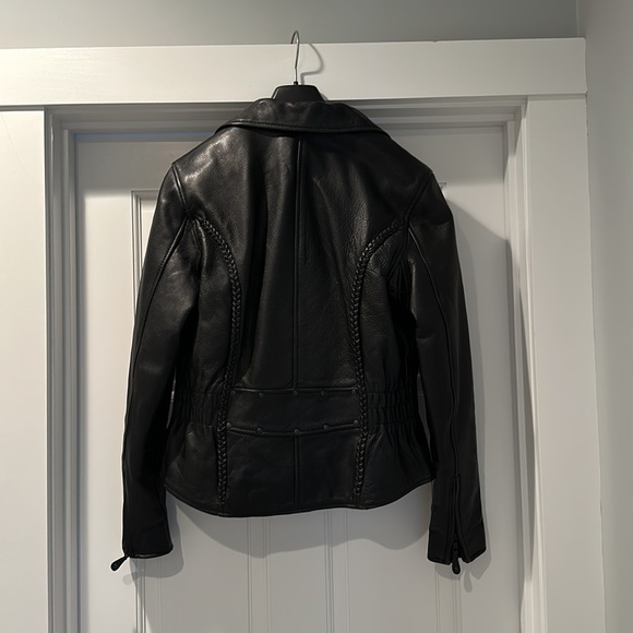 MFG First Co leather motorcycle jacket - Picture 3 of 4